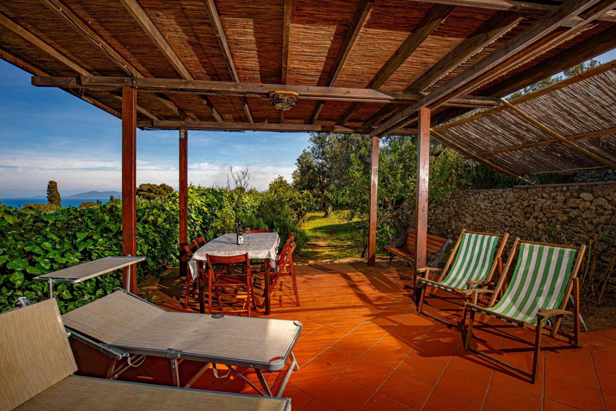 פורטו סנטו סטפנו Il Cottage Di Villa Sveva, Splendida Vista Mare מראה חיצוני תמונה