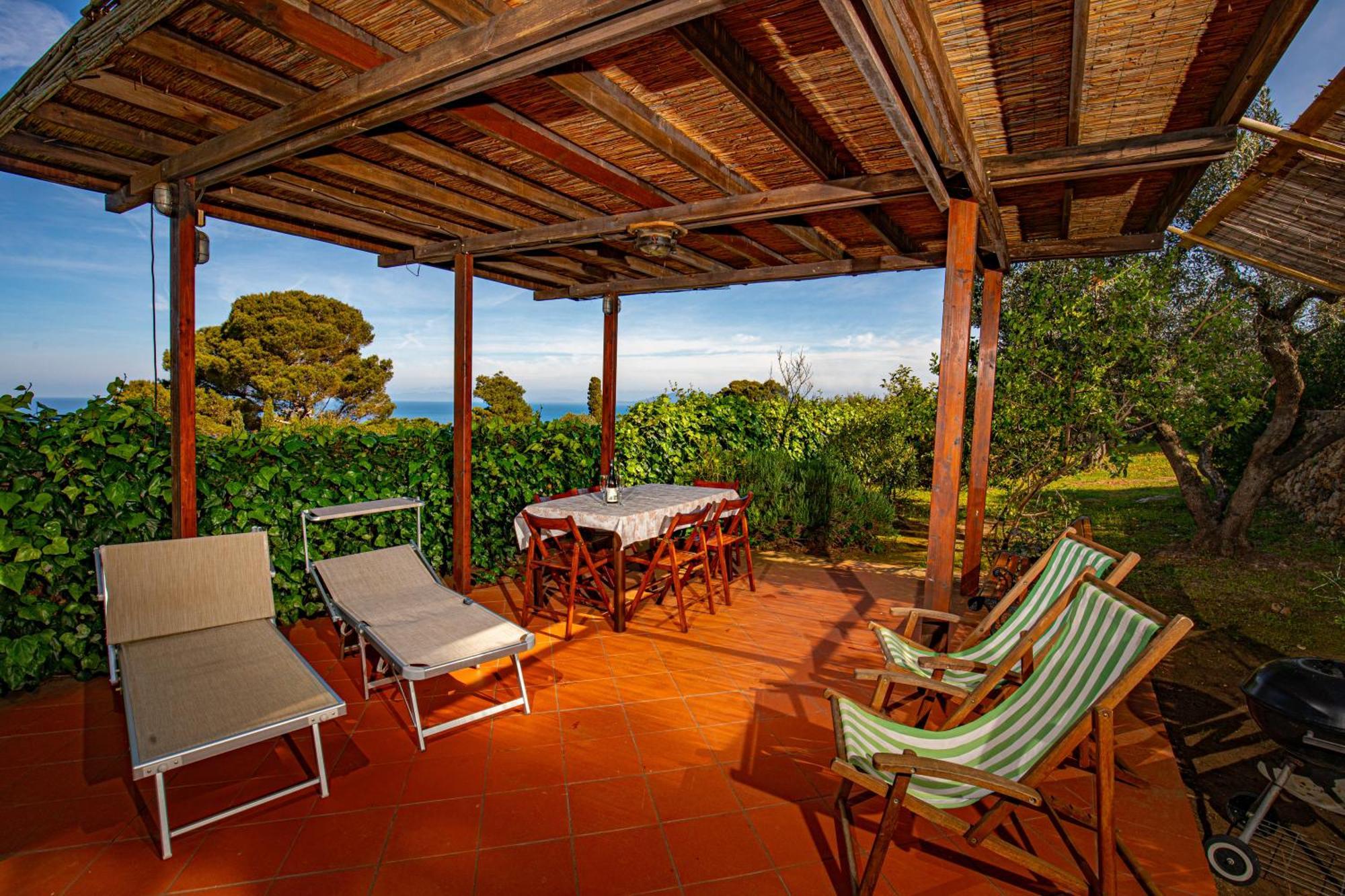 פורטו סנטו סטפנו Il Cottage Di Villa Sveva, Splendida Vista Mare מראה חיצוני תמונה